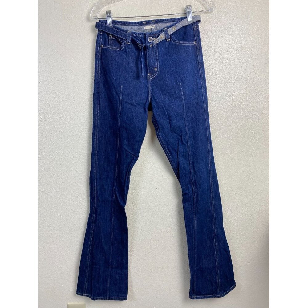 Levi's Bootcut Denim Jeans Women 26x34 Blue‎ Cotton Western Cowboy Front Seamed